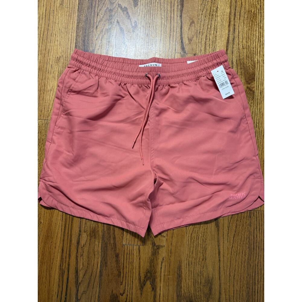 PacSun Pacific Sunwear Swim Trunks Men’s Size L Large Peach NWT C21